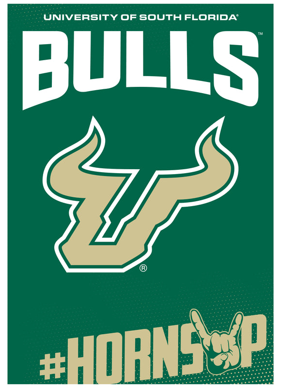 South Florida Bulls Vintage Collegiate Poster – Officially Licensed College Wall Art