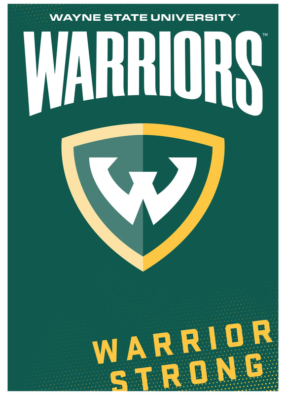 Wayne State Vintage Collegiate Poster – Officially Licensed College Wall Art