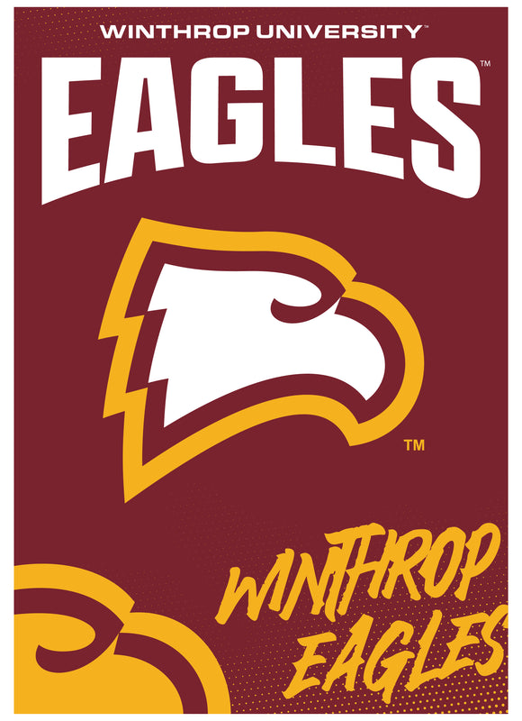 Winthrop University Vintage Collegiate Poster – Officially Licensed College Wall Art