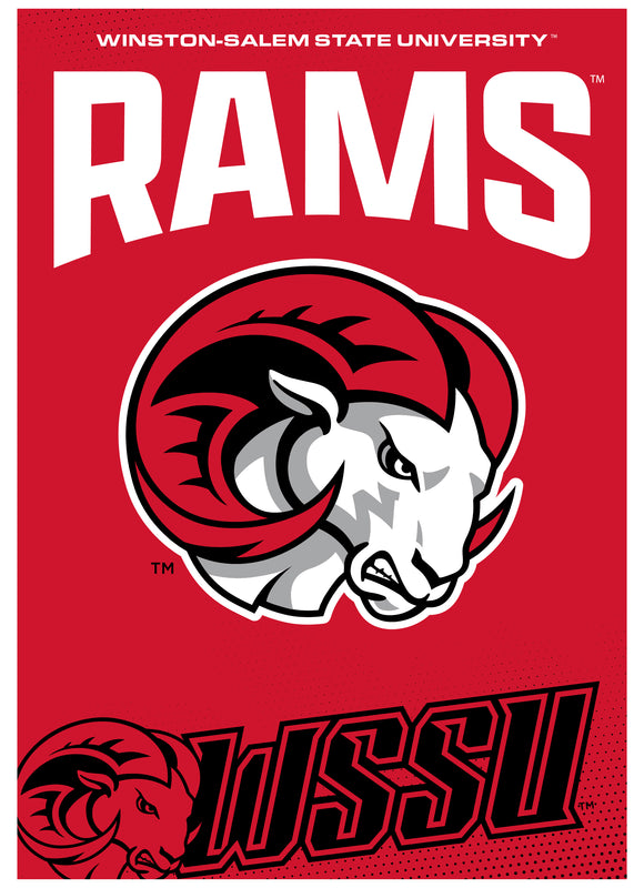 Winston-Salem State Vintage Collegiate Poster – Officially Licensed College Wall Art