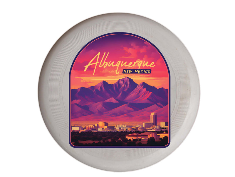 Alburqueque New Mexico Design B Souvenir Frisbee Flying Disc Single