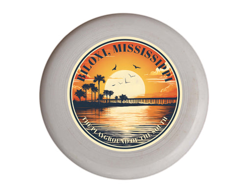 Biloxi Mississippi Design A Souvenir Frisbee Flying Disc Single