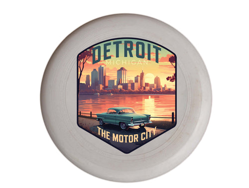 Detroit Michigan Design A Souvenir Frisbee Flying Disc 4-Pack