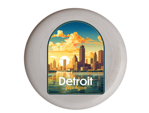 Detroit Michigan Design B Souvenir Frisbee Flying Disc 2-Pack