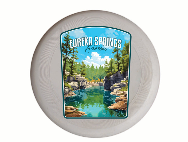 Eureka Springs Arkansas Natural Springs Design Souvenir Frisbee Flying Disc 4-Pack