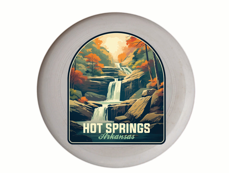 Hot Springs Arkansas Autumn Waterfall Design Souvenir Frisbee Flying Disc 2-Pack