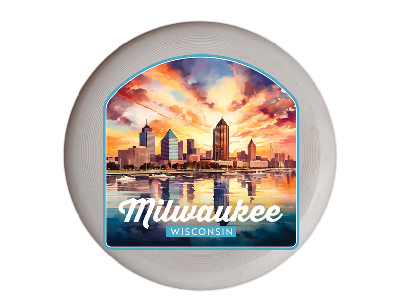 Milwaukee Wisconsin Design A Souvenir Frisbee Flying Disc Single