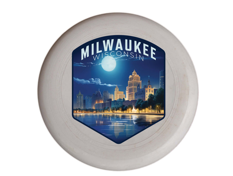 Milwaukee Wisconsin Design B Souvenir Frisbee Flying Disc 4-Pack