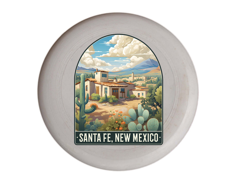 Santa Fe New Mexico Design C Souvenir Frisbee Flying Disc 4-Pack