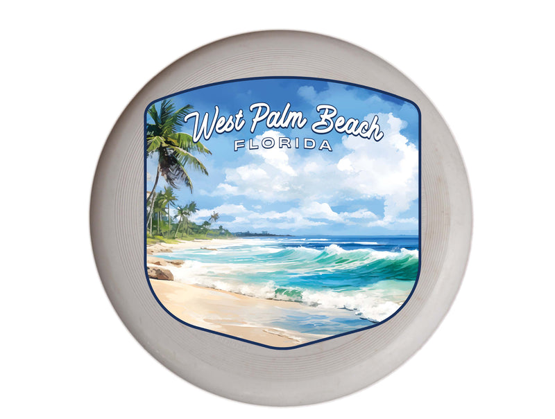 West Palm Beach Florida Design B Souvenir Frisbee Flying Disc Single
