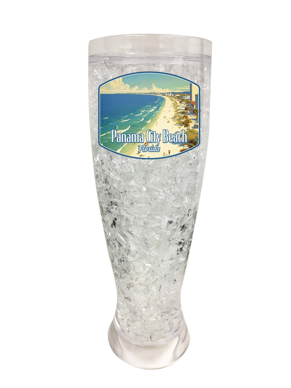Panama City Beach Florida Design A Souvenir 16 oz Plastic Broken Glass Frosty Mug Single