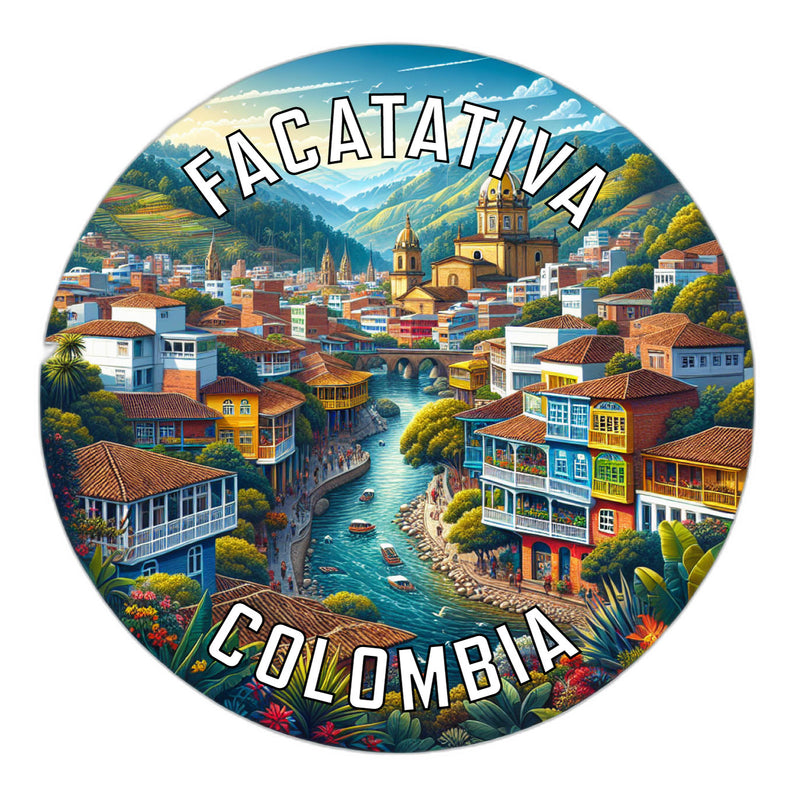 Facatativa Colombia Souvenir Die Cut Flat Magnet 6-Inch