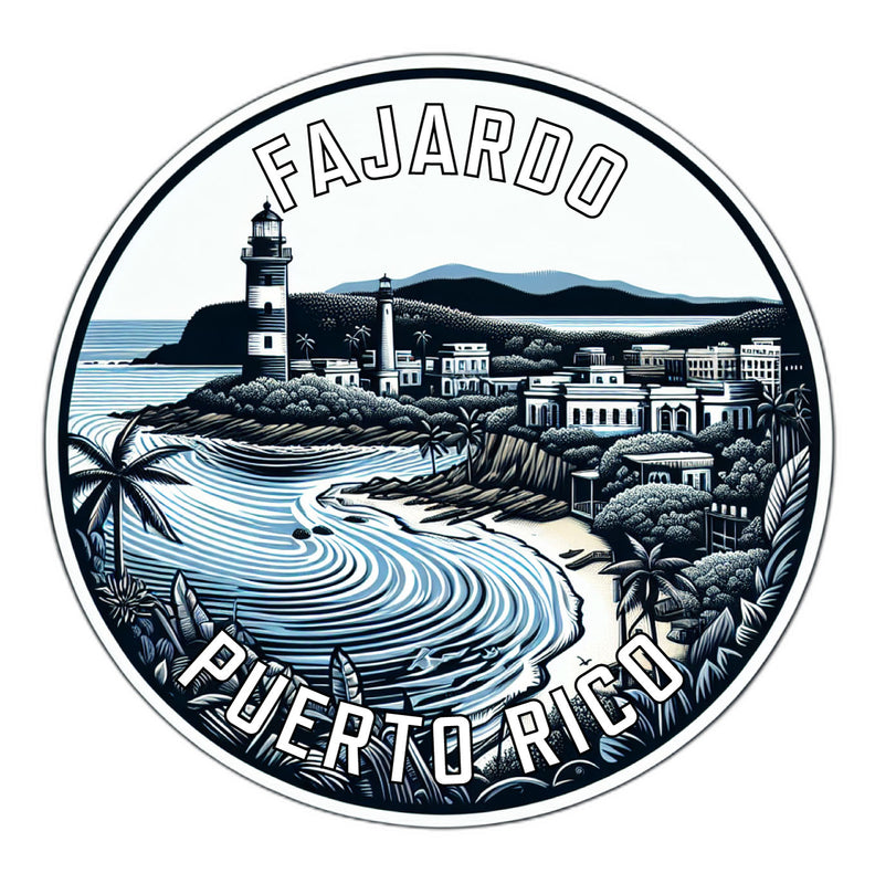 Fajardo Puerto Rico Souvenir Vinyl Decal Sticker 2-Inch