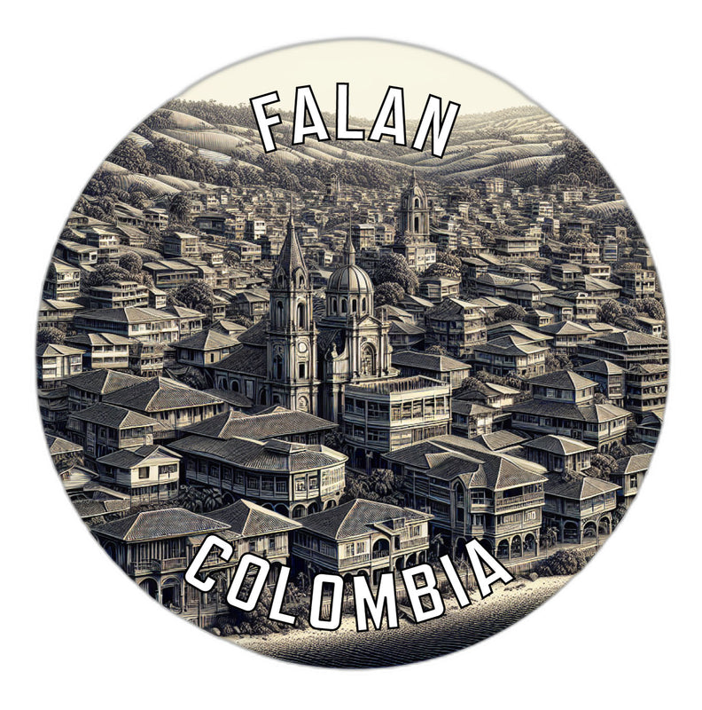 Falan Colombia Souvenir Vinyl Decal Sticker 6-Inch