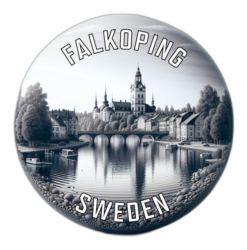 Falkoping Sweden Souvenir Die Cut Flat Magnet 2-Inch