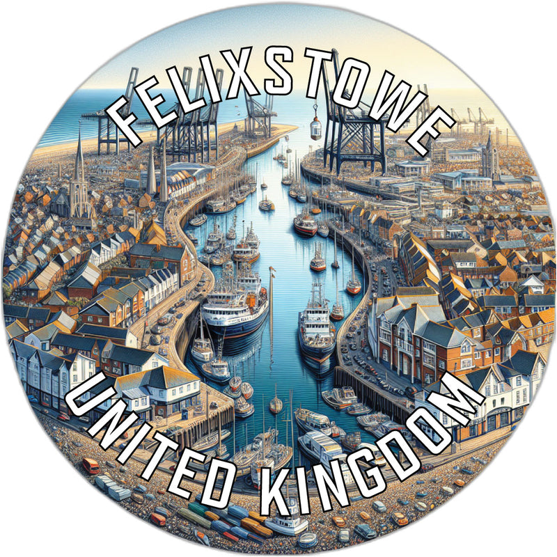 Felixstowe United Kingdom Souvenir Vinyl Decal Sticker 6-Inch