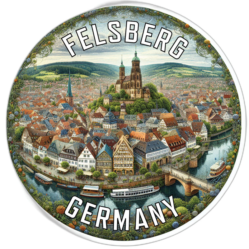 Felsberg Germany Souvenir Vinyl Decal Sticker 2-Inch