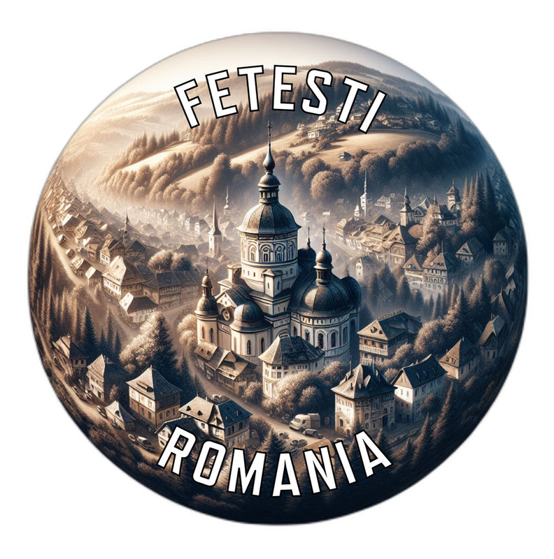 Fetesti Romania Souvenir Vinyl Decal Sticker 2-Inch
