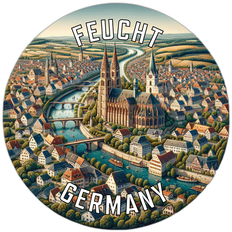 Feucht Germany Souvenir Vinyl Decal Sticker 3-Inch
