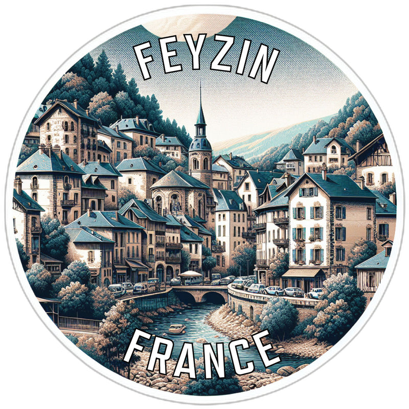 Feyzin France Souvenir Vinyl Decal Sticker 6-Inch