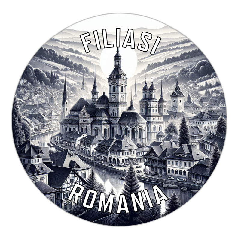 Filiasi Romania Souvenir Die Cut Flat Magnet 6-Inch