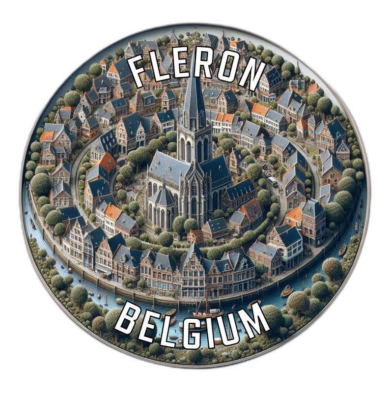 Fleron Belgium Souvenir Vinyl Decal Sticker 2-Inch
