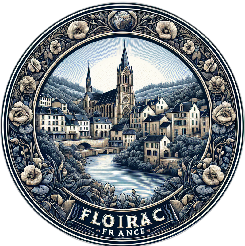Floirac France Souvenir Vinyl Decal Sticker 2-Inch