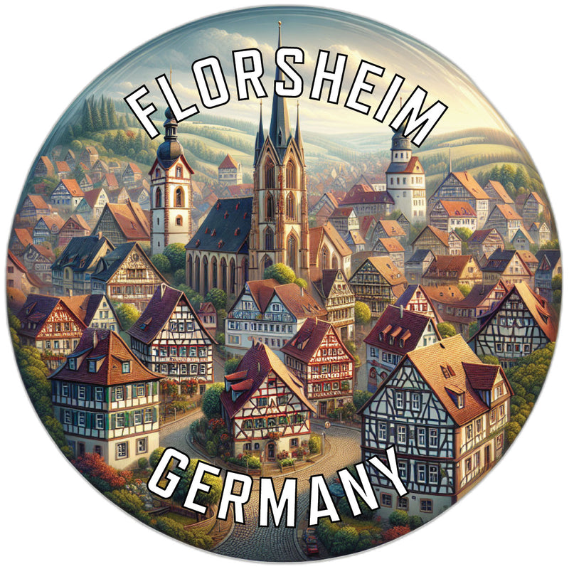 Florsheim Germany Souvenir Vinyl Decal Sticker 6-Inch