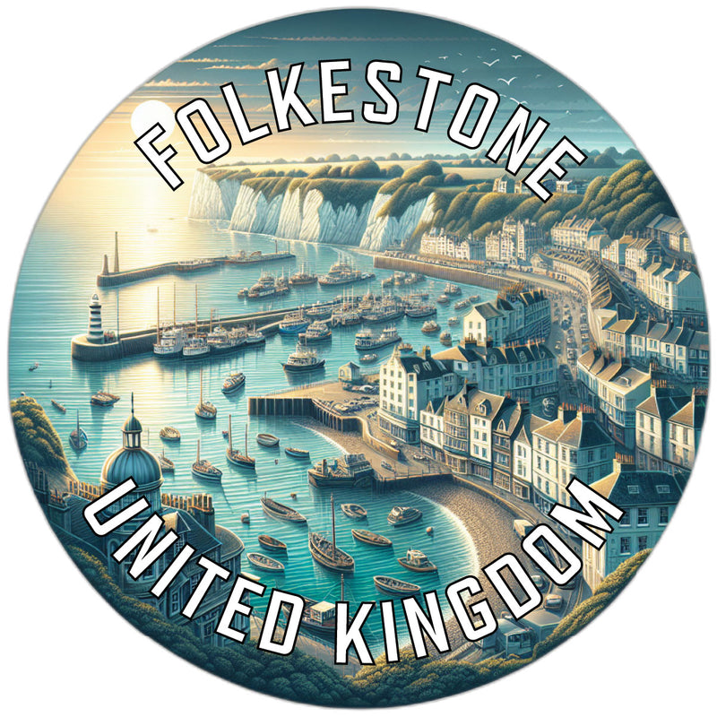 Folkestone United Kingdom Souvenir Vinyl Decal Sticker 2-Inch