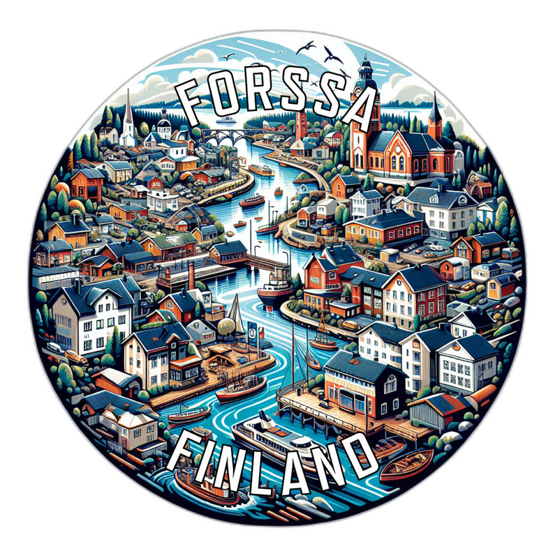 Forssa Finland Souvenir Vinyl Decal Sticker 6-Inch