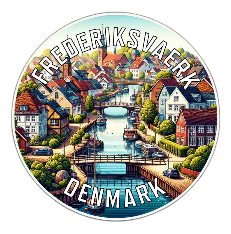Frederiksvaerk Denmark Souvenir Vinyl Decal Sticker 6-Inch