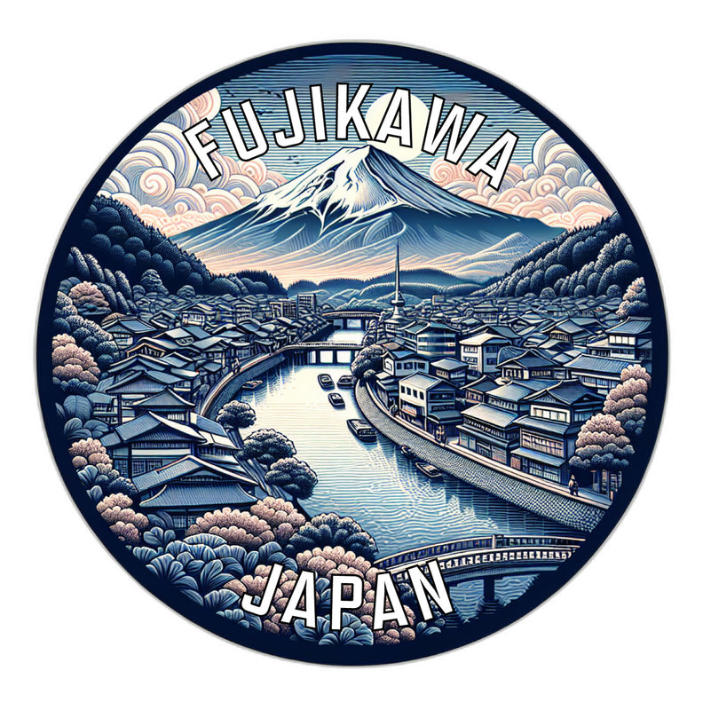Fujikawa Japan Souvenir Vinyl Decal Sticker 2-Inch
