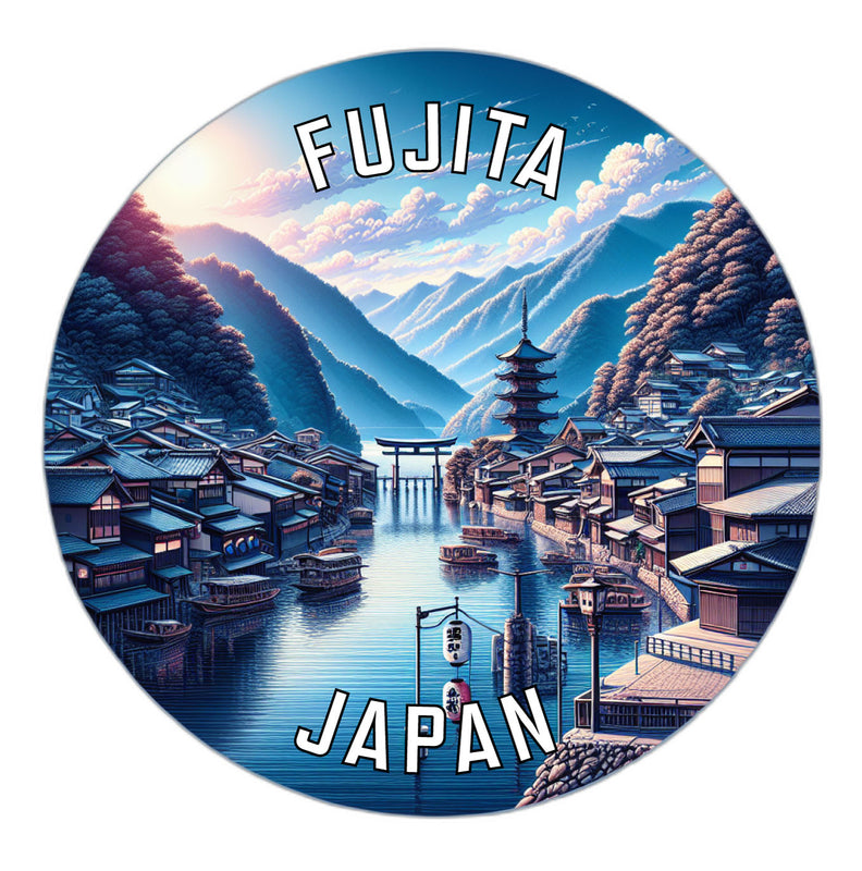 Fujita Japan Souvenir Vinyl Decal Sticker 2-Inch