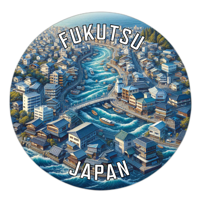 Fukutsu Japan Souvenir Vinyl Decal Sticker 6-Inch