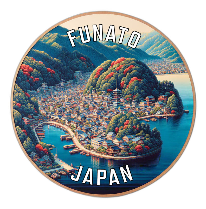 Funato Japan Souvenir Die Cut Flat Magnet 2-Inch