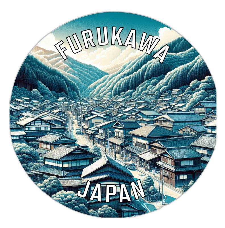 Furukawa Japan Souvenir Vinyl Decal Sticker 6-Inch