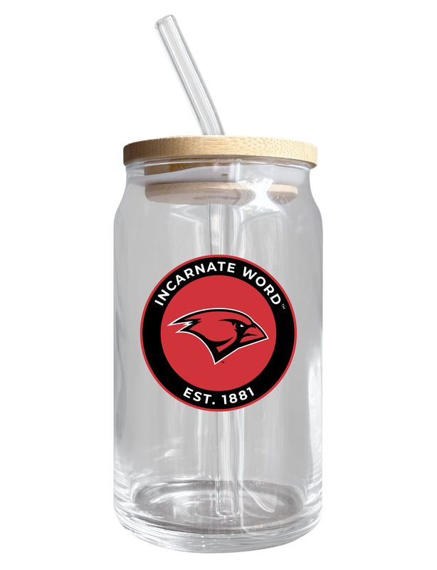 Incarnate Word Cardinals 12 oz Can Glass Officially Licensed Collegiate Product Single