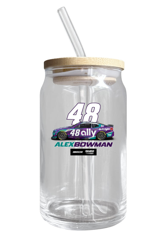 Alex Bowman #48 Nascar Offic. Licensed 12 oz Can Glass Single