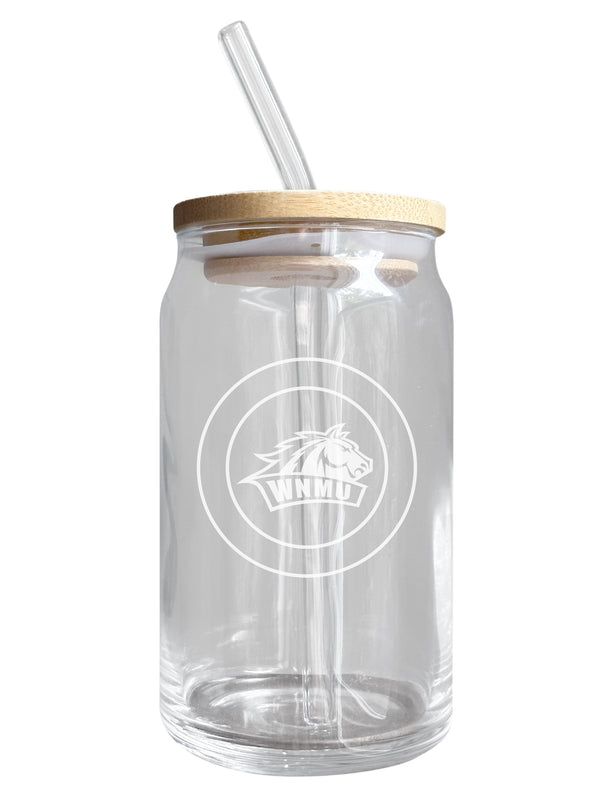 Western New Mexico University 12 oz Can Glass Officially Licensed Collegiate Product 4-Pack
