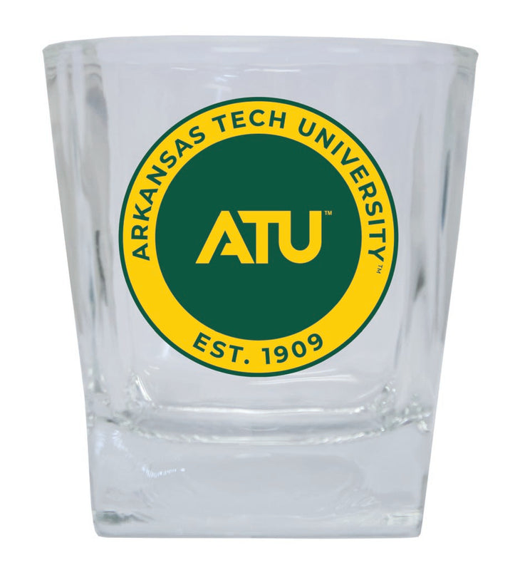 Arkansas Tech University 10 oz Whiskey Rocks Glass Circle Design Officially Licensed Collegiate Product