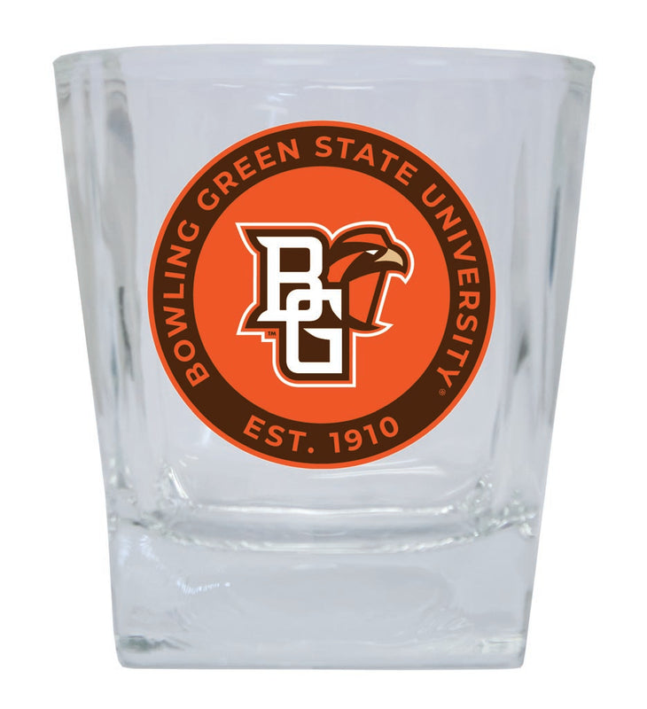 Bowling Green Falcons 10 oz Whiskey Rocks Glass Circle Design Officially Licensed Collegiate Product