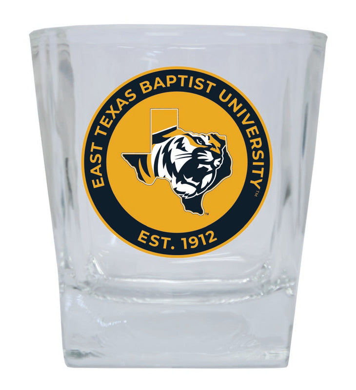 East Texas Baptist University 10 oz Whiskey Rocks Glass Circle Design Officially Licensed Collegiate Product