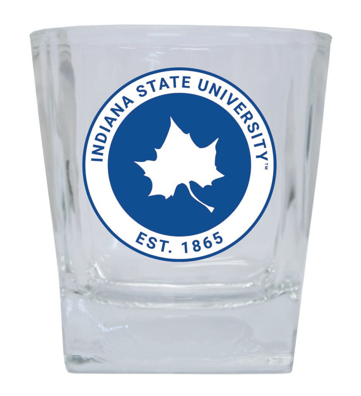 Indiana State University 10 oz Whiskey Rocks Glass Officially Licensed Collegiate Product Single Unit
