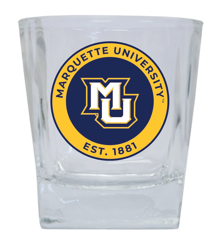 Marquette Golden Eagles 10 oz Whiskey Rocks Glass Circle Design Officially Licensed Collegiate Product
