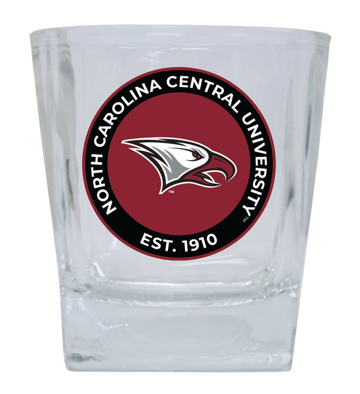 North Carolina Central Eagles 10 oz Whiskey Rocks Glass Circle Design Officially Licensed Collegiate Product