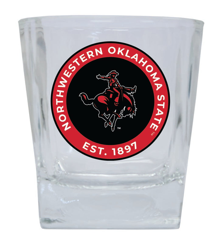 Northwestern Oklahoma State University 10 oz Whiskey Rocks Glass Circle Design Officially Licensed Collegiate Product