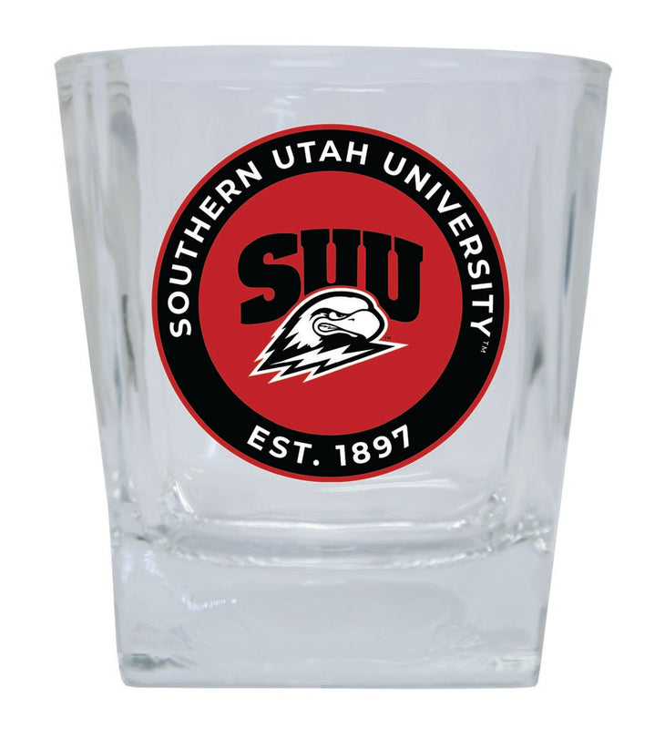 Southern Utah University 10 oz Whiskey Rocks Glass Circle Design Officially Licensed Collegiate Product