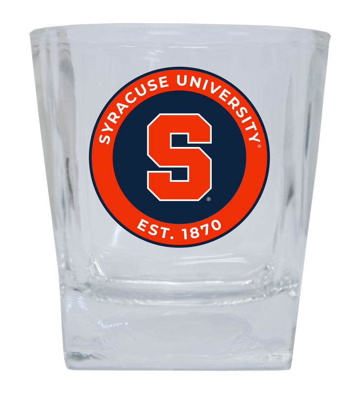 Syracuse Orange 10 oz Whiskey Rocks Glass Circle Design Officially Licensed Collegiate Product