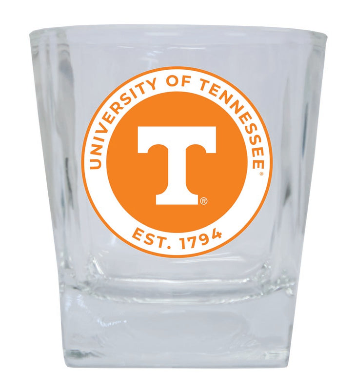 Tennessee Knoxville Volunteers 10 oz Whiskey Rocks Glass Circle Design Officially Licensed Collegiate Product