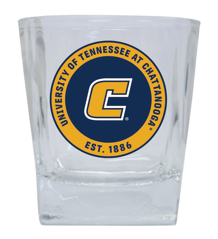 University of Tennessee at Chattanooga 10 oz Whiskey Rocks Glass Circle Design Officially Licensed Collegiate Product